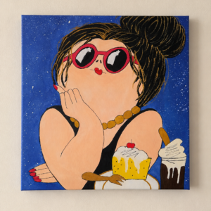 Workshop dikke dames schilderen op canvas