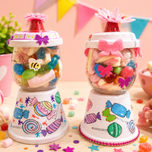Kinderfeestje snoeppot maken