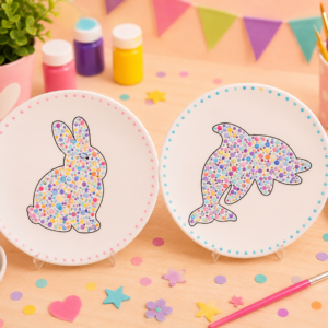 Kinderfeestje bordje stippen