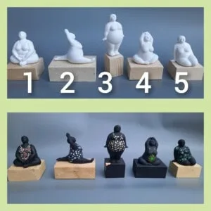 Workshop dikke dames beeldje schilderen