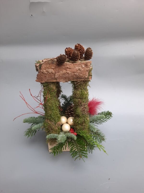 DIY pakket kerststuk lantaarn maken