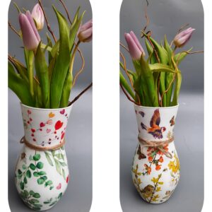 Workshop Decoupage Voorjaars Vaas met tulpen maken