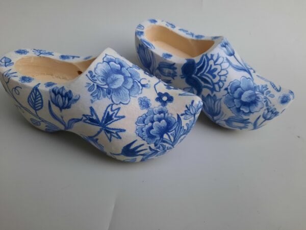 DIY pakket houten boeren klompjes decoreren in Delfts blauw tinten - Afbeelding 2