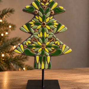 Workshop kerstboom van mozaïek maken