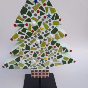 Workshop kerstboom van mozaïek maken