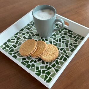 Workshop mozaïek dienblad upcycling
