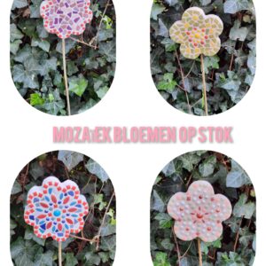 Workshop mozaïek bloem op stok